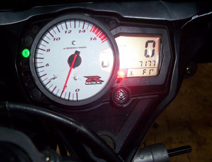 red light on cluster? and whats overheat? Suzuki GSXR Motorcycle